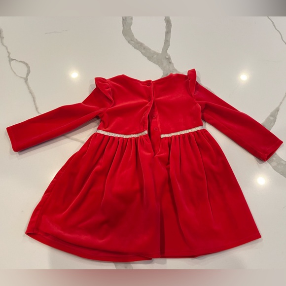 Red Velvet Holiday OshKosh dress - 18 months - Picture 4 of 4